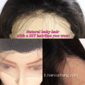 parrucca frontale a 360 pizzo all&#39;ingrosso parrucche per capelli umani per donne nere fornitore 210% densità di pizzo riccio di pizzo